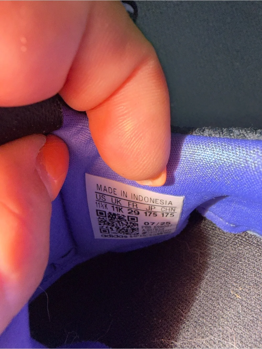 adidas Black & Lavender Slip-On Knit Sneakers
